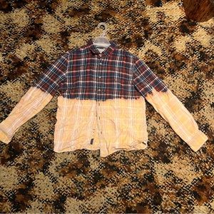 Denim & Flower Ricky Singh flannel | SIZE L FITS SMALL | duo tone colors